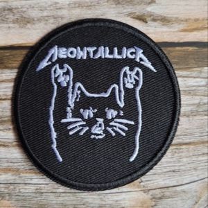 Meowtallica Cat Metallica 90s Y2k Embroidered Patch